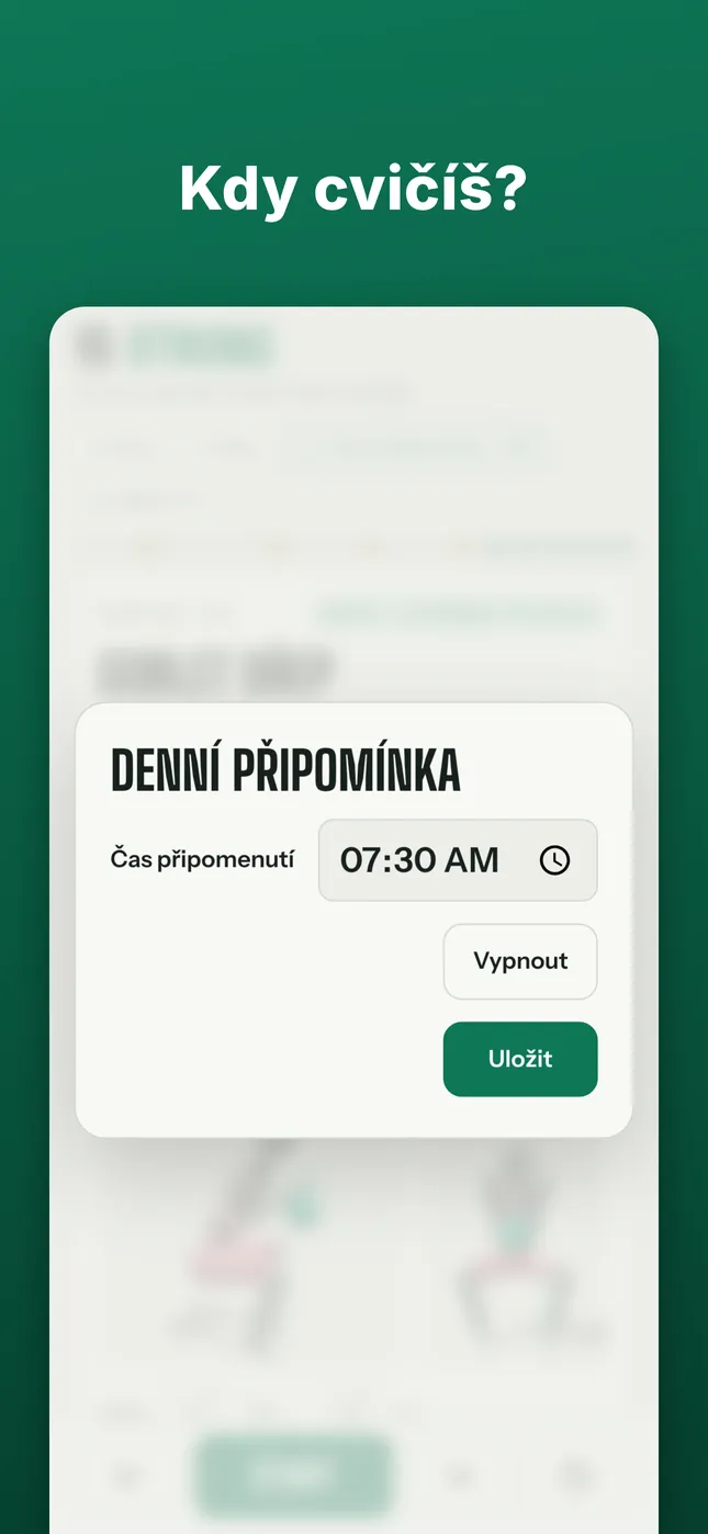 Kdy cvičíš?