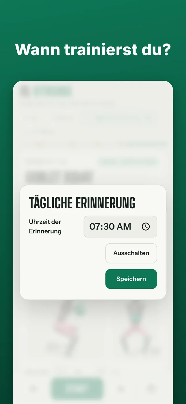 Wann trainierst du?