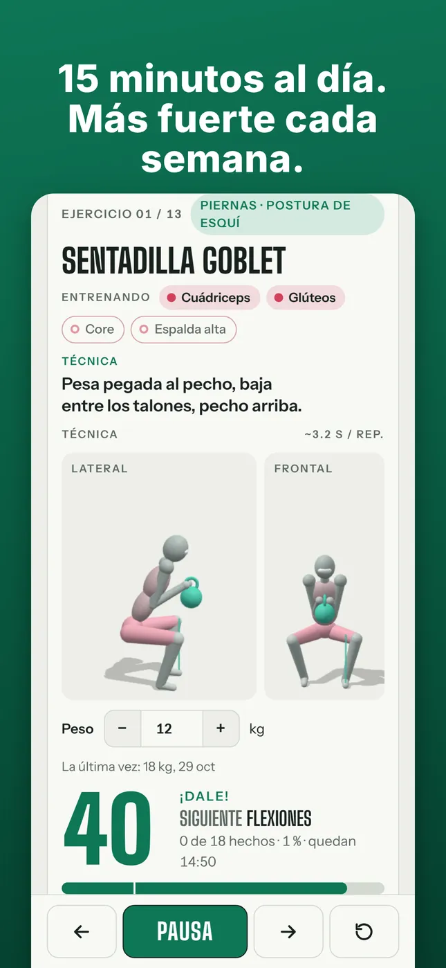 Circuito de fuerza de 15 min
