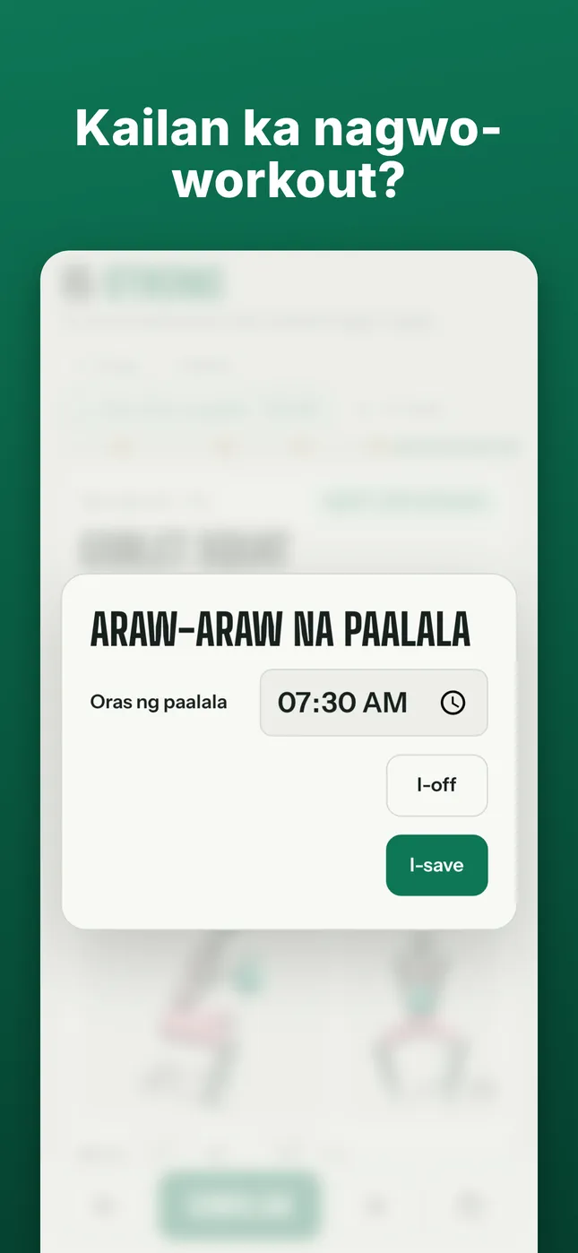 Kailan ka nagwo-workout?