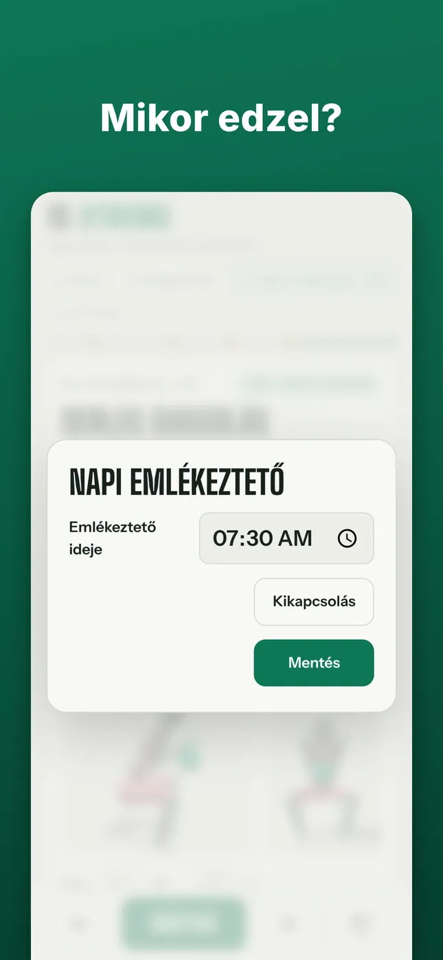 Mikor edzel?